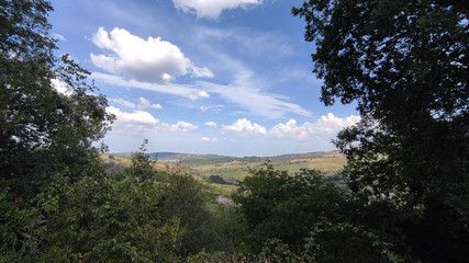 Vista nel comune di Genga nelle Marche