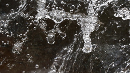 water drops on a glass
