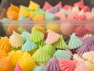Closeup shot of colorful traditional candy 