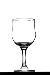 empty glass isolated on white