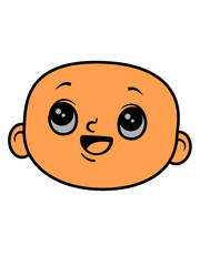 Kleines Baby Gesicht Design cartoon Kleinkind