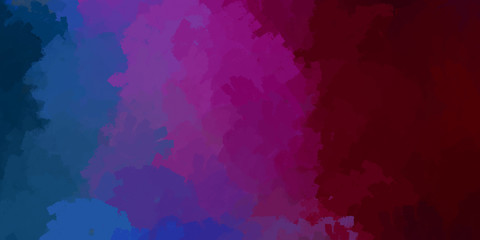 Painted artistic creation. Brushed vibrant wallpaper. Unique and creative illustration. Abstract background of colorful brush strokes.