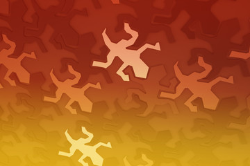 Colorful abstract puzzle pattern texture. Background close up. 3d illustration.
