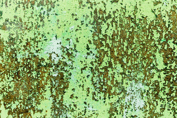 cracked paint old texture.green paint vintage background
