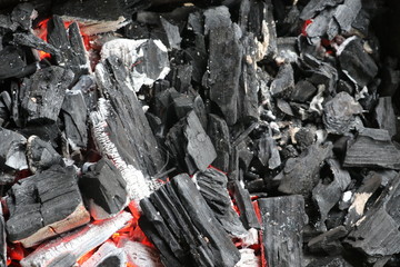 A pile of garbage or ashes