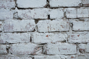White Brick Concrete wall.