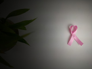 Breast cancer awareness symbol pink ribbon