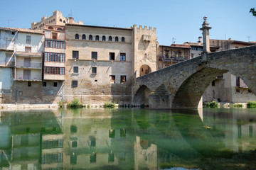 Fototapeta na wymiar Medieval town of Valderrobres, in the province of Teruel, Aragon