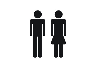 Male and female pictogram vector