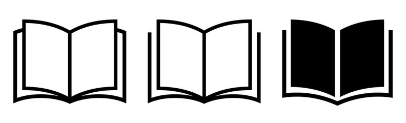 Book icon set. Simple book symbol. Vector - 372298722