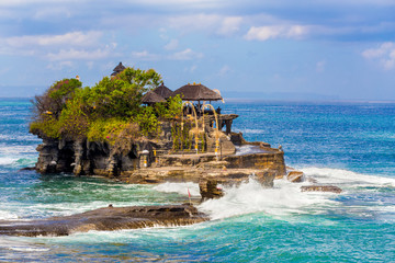 Famous Temple Tanah Lot situated on Sea in Bali Island Indonesia © ArtushFoto