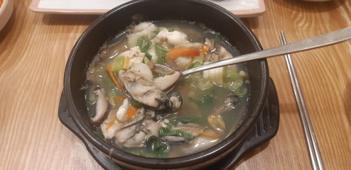 oyster rice soup
