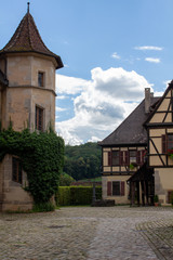 Kloster Bebenhausen Efeu Außenansicht Uhr 