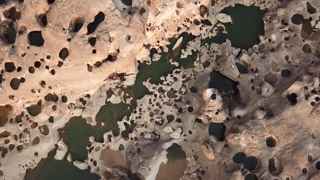 Sam Phan Bok Landmark Nature Travel Place Aerial View of Ubon Ratchathani, Thailand