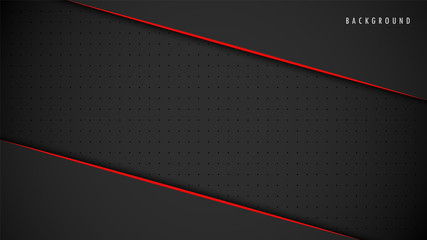 Abstract Metallic Red Black Background, Wallpaper, Frame, Layout. With Blank Space. Design Vector Modern Simple Premium. EPS10