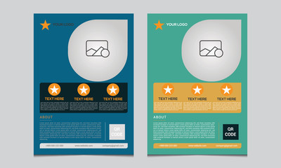 Flyer Design template layout design. A4 Size Flyer,Business flyer, brochure, magazine .Vector