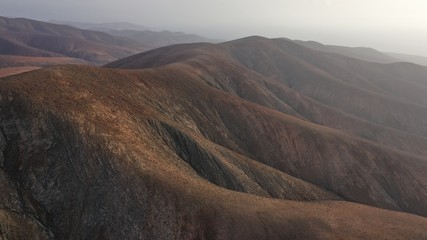 horizon with its mountains colors and shapes
