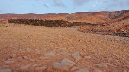 horizon with its mountains colors and shapes
