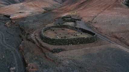 horizon with its mountains colors and shapes