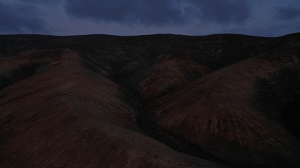 horizon with its mountains colors and shapes