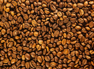 Coffee beans background.coffee beans close up
