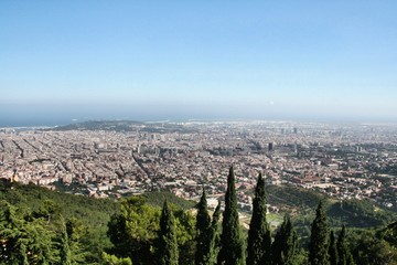 Obraz premium aerial view of barcelona spain