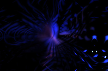 Light particle trails. Light explosion star with glowing particles and lines. Beautiful moving abstract rays background.