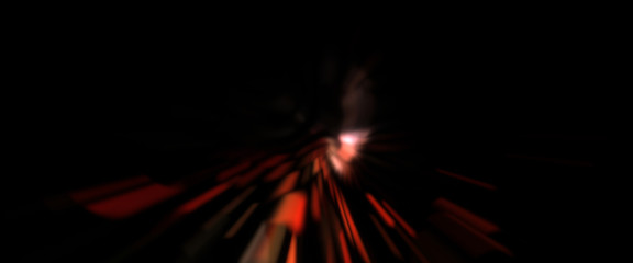 Light particle trails. Light explosion star with glowing particles and lines. Beautiful moving abstract rays background.