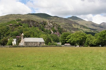 A view of Bethgellert Church in Wales
