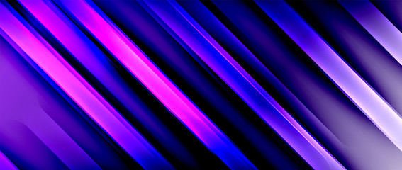 Bright gradient neon lines abstract background