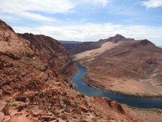 Views of the Colorado River as it runs through Glen Canyon. Taken from the hike Spencer's Trail.