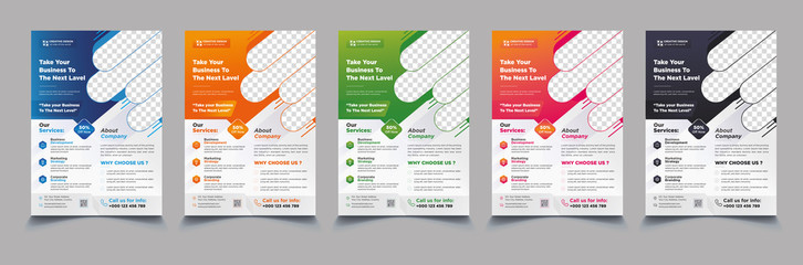 Corporate Business flyer template vector design, Flyer Template Geometric shape used for business poster layout,business flyer template with minimalist layout,Graphic design layout with triangle graph
