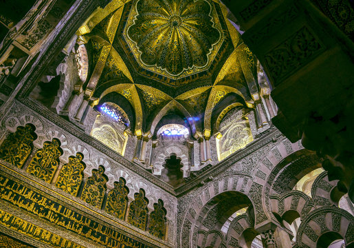 seeling and ornaments from mosque in Cordoba