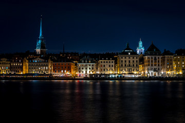 Fototapeta na wymiar stockholm by night