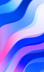 Abstract background. Colorful wavy design wallpaper. Creative graphic 2d illustration. Trendy fluid cover with dynamic shapes flow.