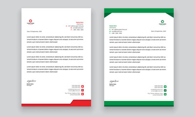 Simple creative modern letter head templates for your project design, Vector illustration.