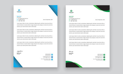 Simple creative modern letter head templates for your project design, Vector illustration.