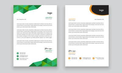 Simple creative modern letter head templates for your project design, Vector illustration.