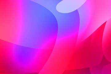 Abstract background with colorful gradient. Vibrant graphic wallpaper with stripes design. Fluid 2D illustration of modern movement.