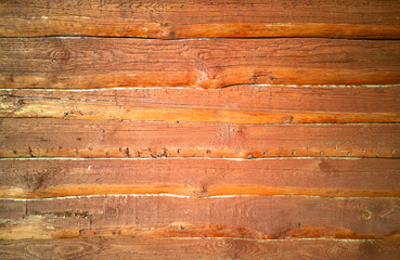 Seamless texture. Old wooden wall. Wall made of wooden logs background. Concept.