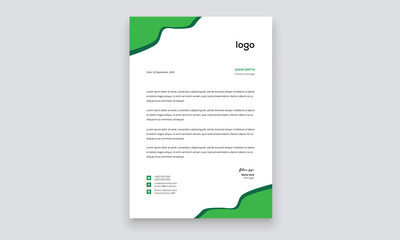 Simple creative modern letter head templates for your project design, Vector illustration.