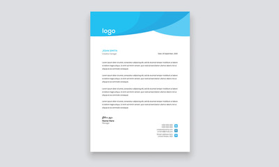 Simple creative modern letter head templates for your project design, Vector illustration.