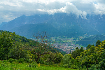 Panoramic view of Valsugana from Torcegno