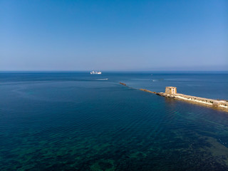 Trapani Torre di Ligny - sottile lingua di terra sul mare
