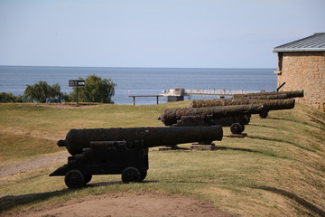 Old cannons in Kalmar, Sweden