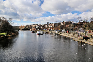 Fototapeta na wymiar The River Dee at Chester