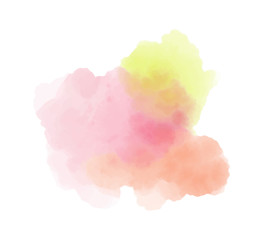 Watercolor shape, abstract splash brush vector, watercolor effect