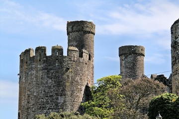 A view of Conwy Castle in North Wales