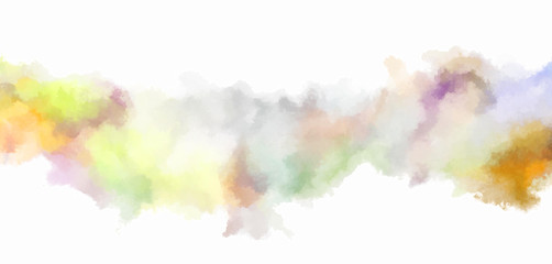 Watercolor painted background. Abstract Illustration wallpaper. Brush stroked painting. 2D Illustration.