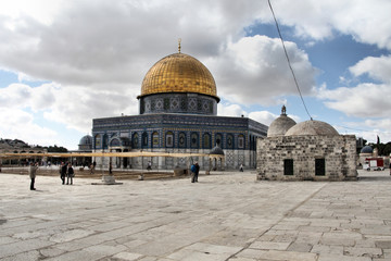 Naklejka premium dome of the rock jerusalem